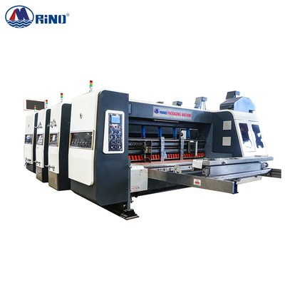 Carton Box 2 / 3 Color Flexo Printing Machine Servo Pressure Free