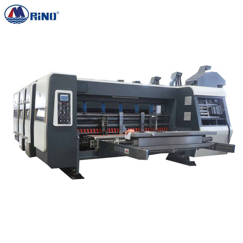Carton Box 2 / 3 Color Flexo Printing Machine Servo Pressure Free